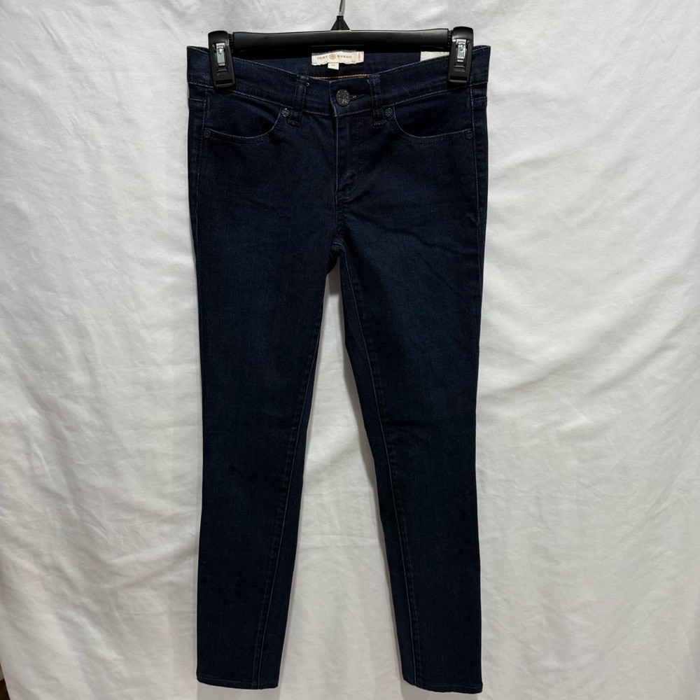 Tory Burch Skinny Legging Jeans Size 24 Designer Denim Everyday Capsule Wardrobe